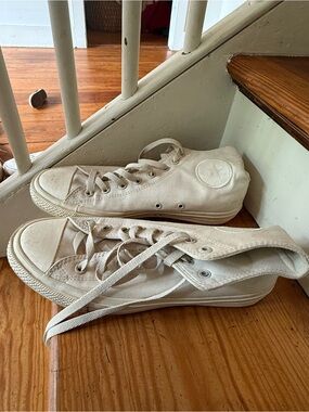 Converse Chuck Wilson High-Top Canvas Sneakers in Natural/Off-White